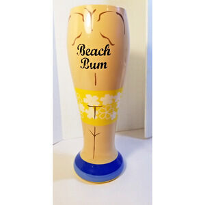 Top Shelf 24 Fluid Oz Mug Barware with A Twist Beach Bum Beer Glass